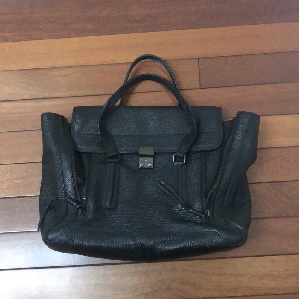 3.1 Phillip Lim Large Pashli Black Gunmetal